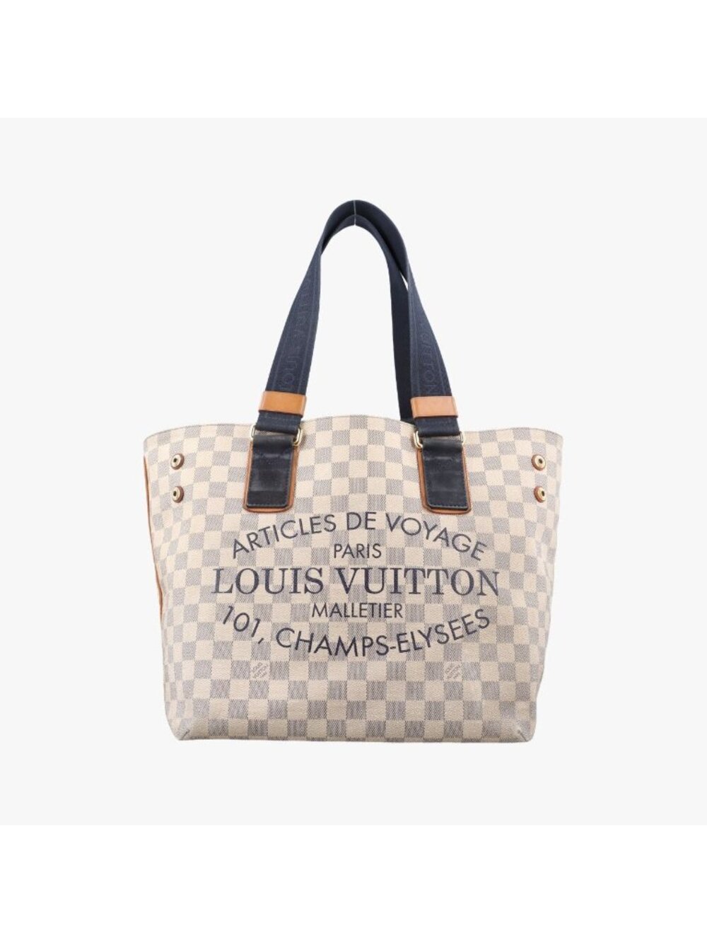 Louis Vuitton Plan Soleil Cava PM Azur Damier Canvas Handbag